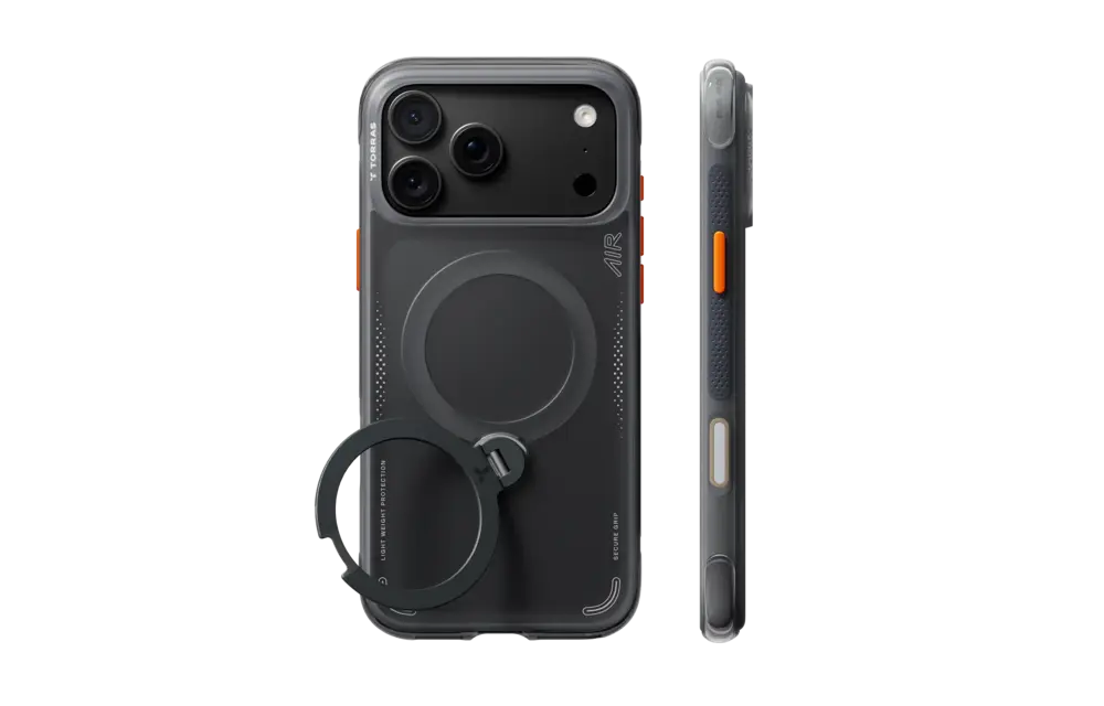 TORRAS Ostand Q3 Air Case for iPhone 18 Pro Max / 17 Pro Max - Black
