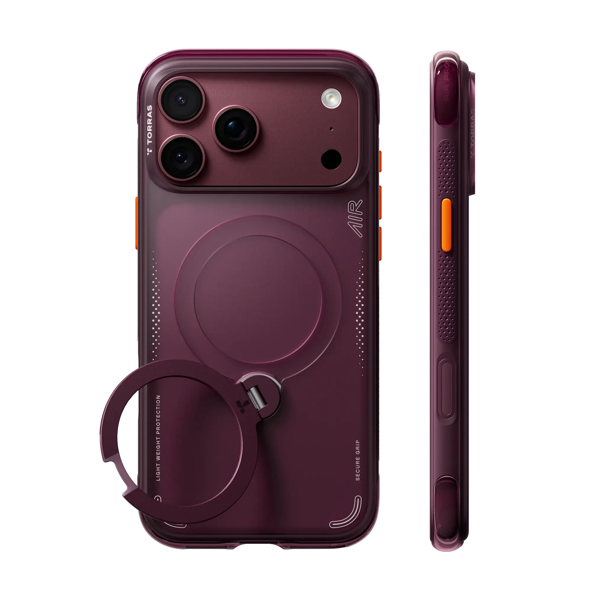TORRAS Ostand Q3 Air Case for iPhone 18 Pro Max / 17 Pro Max - Cosmic Purple
