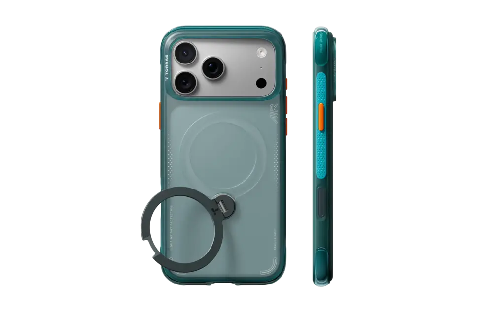 TORRAS Ostand Q3 Air Case for iPhone 18 Pro / 17 Pro - Green