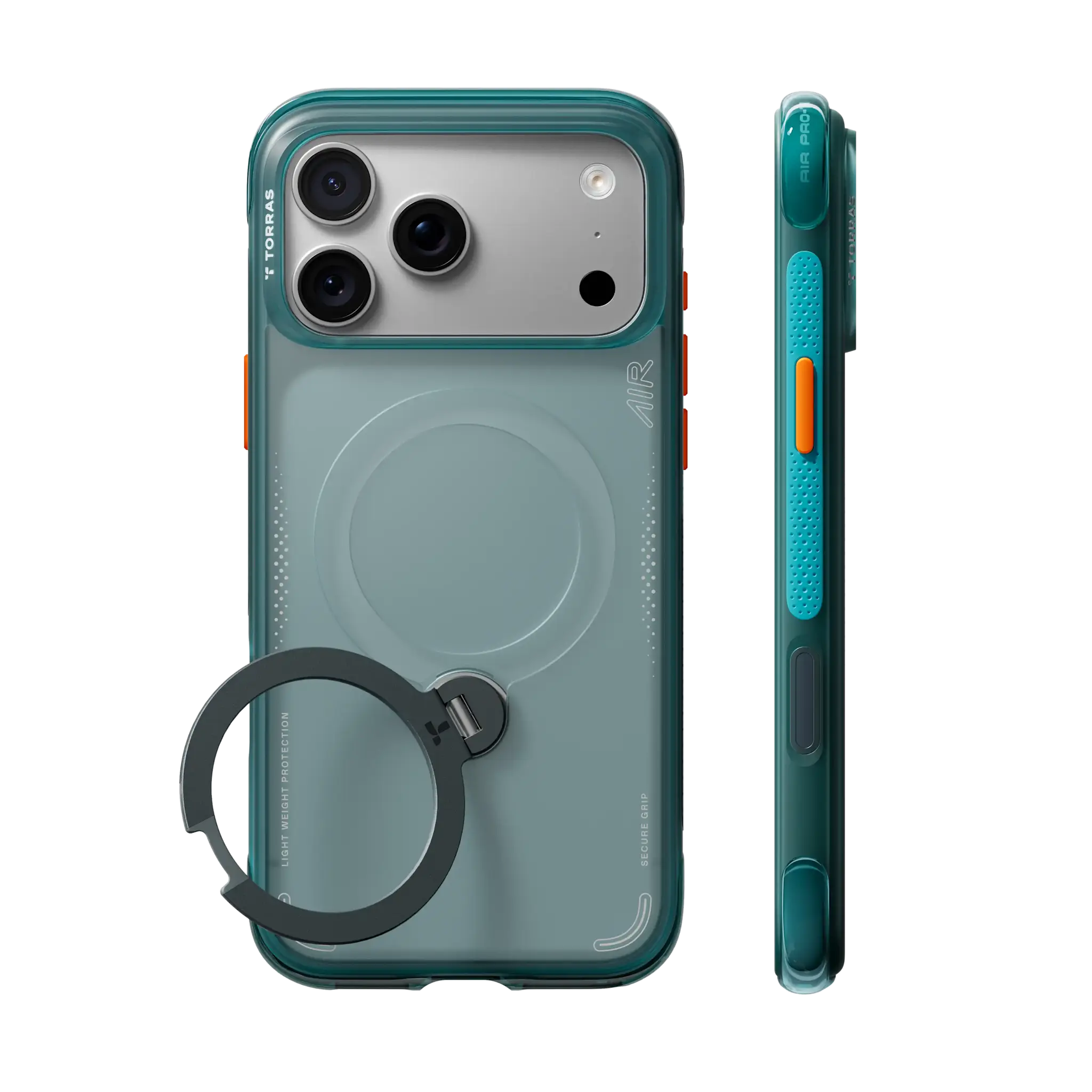 TORRAS Ostand Q3 Air Case for iPhone 18 Pro / 17 Pro - Green