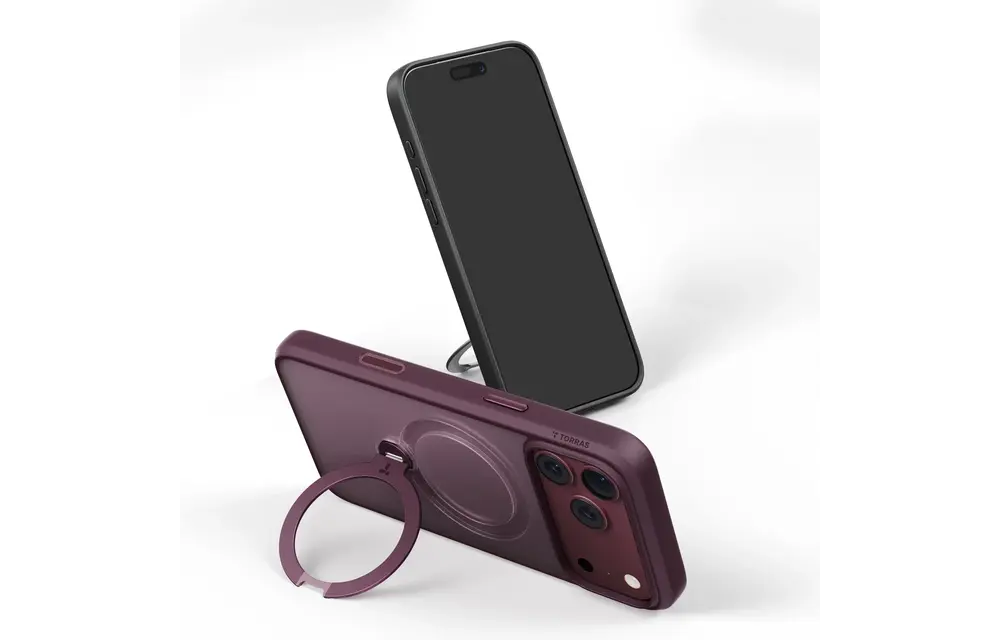 TORRAS Ostand Q3 Spin Case for iPhone 18 Pro Max / 17 Pro Max - Purple
