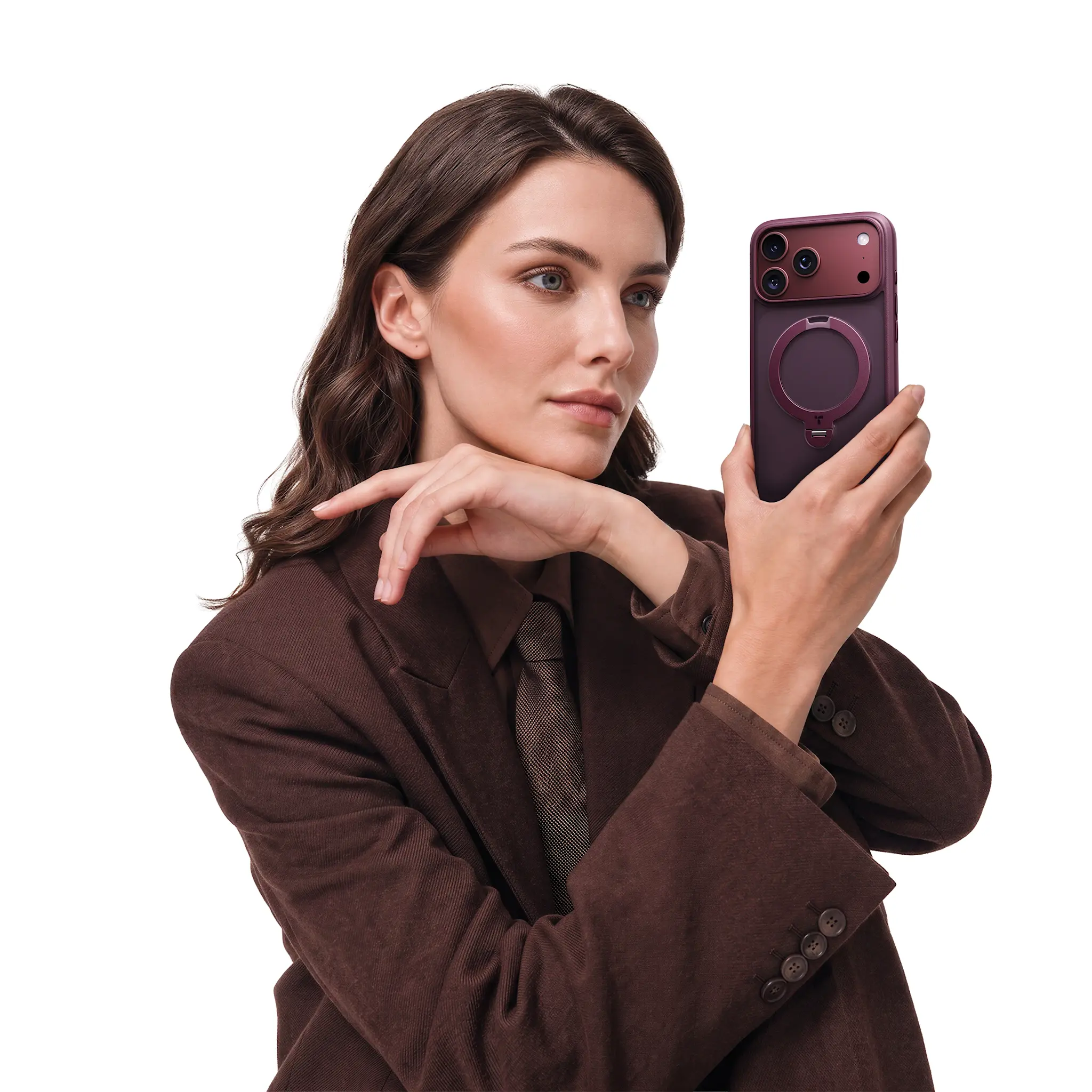 TORRAS Ostand Q3 Spin Case for iPhone 18 Pro Max / 17 Pro Max - Purple