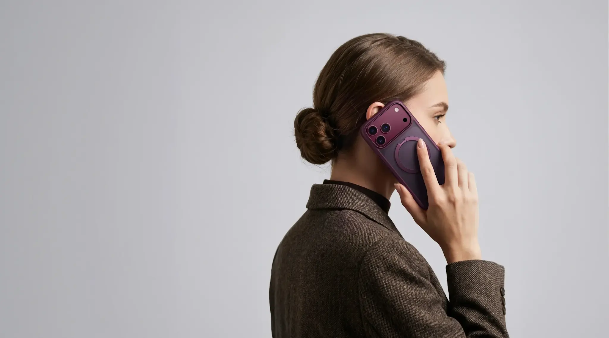 TORRAS Ostand Q3 Spin Case for iPhone 18 Pro Max / 17 Pro Max - Purple