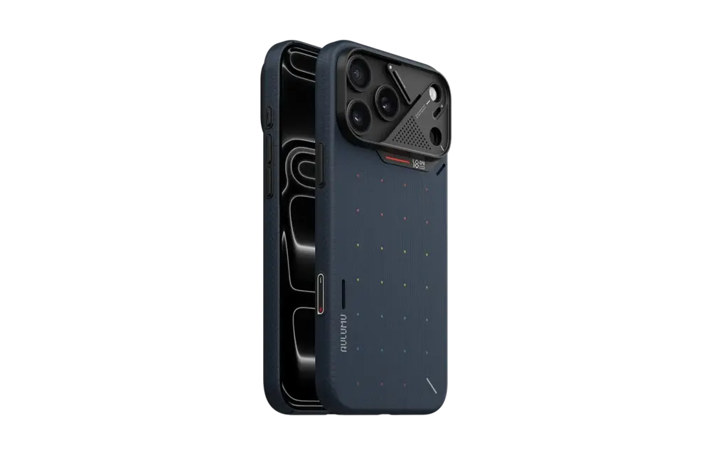 AULUMU A18 Ultra Slim Particle Aramid Fiber MagSafe Case for iPhone 18 Pro Max / 17 Pro Max - Black