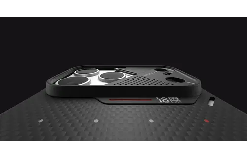 AULUMU A18 Ultra Slim Particle Aramid Fiber MagSafe Case for iPhone 18 Pro Max / 17 Pro Max - Black