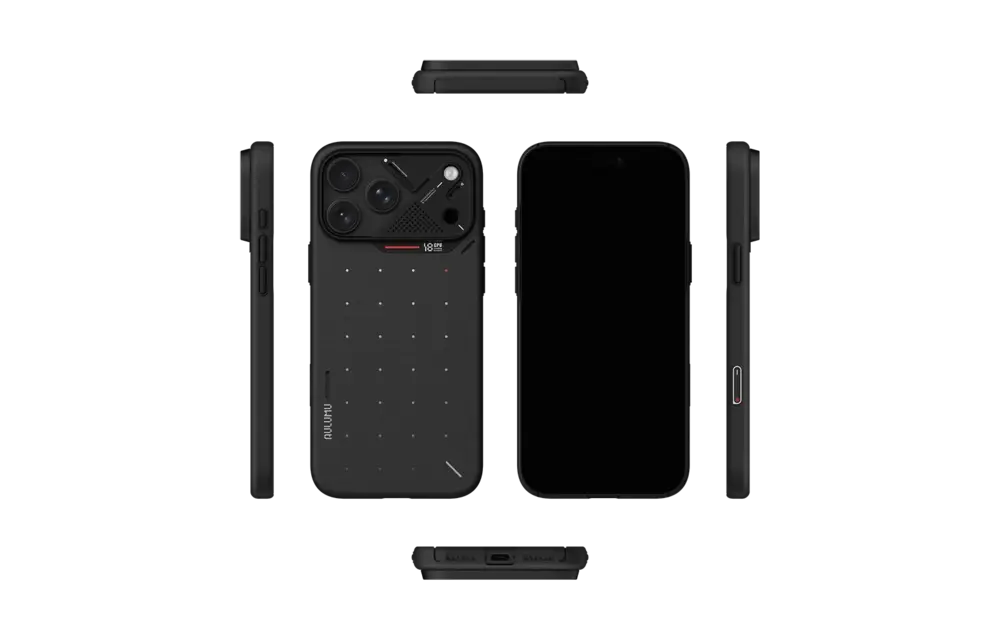 AULUMU A18 Ultra Slim Particle Aramid Fiber MagSafe Case for iPhone 18 Pro Max / 17 Pro Max - Black