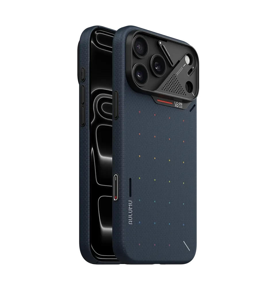 AULUMU A18 Ultra Slim Particle Aramid Fiber MagSafe Case for iPhone 18 Pro Max / 17 Pro Max - Black