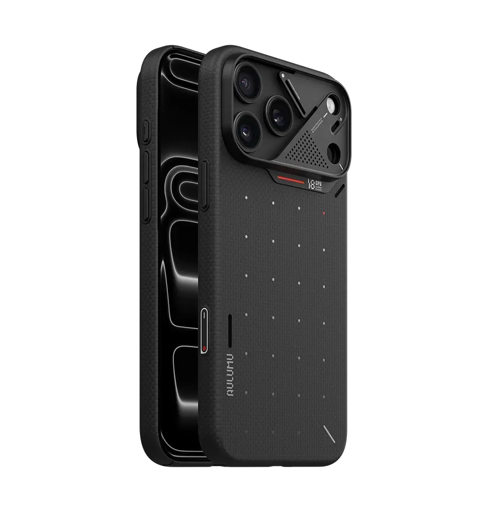 AULUMU A18 Ultra Slim Particle Aramid Fiber MagSafe Case for iPhone 18 Pro Max / 17 Pro Max - Black