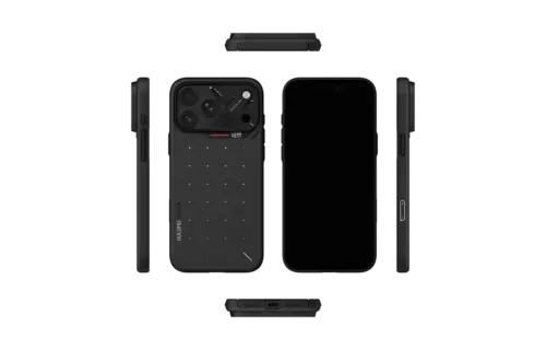 AULUMU A18 Ultra Slim Particle Aramid Fiber MagSafe Case for iPhone 18 Pro Max / 17 Pro Max - Black