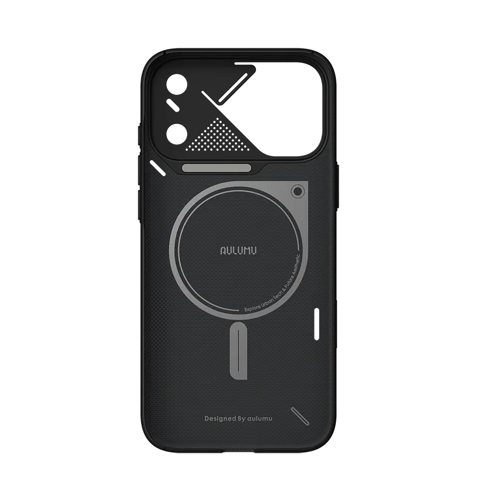 AULUMU A18 Ultra Slim Particle Aramid Fiber MagSafe Case for iPhone 18 Pro Max / 17 Pro Max - Black