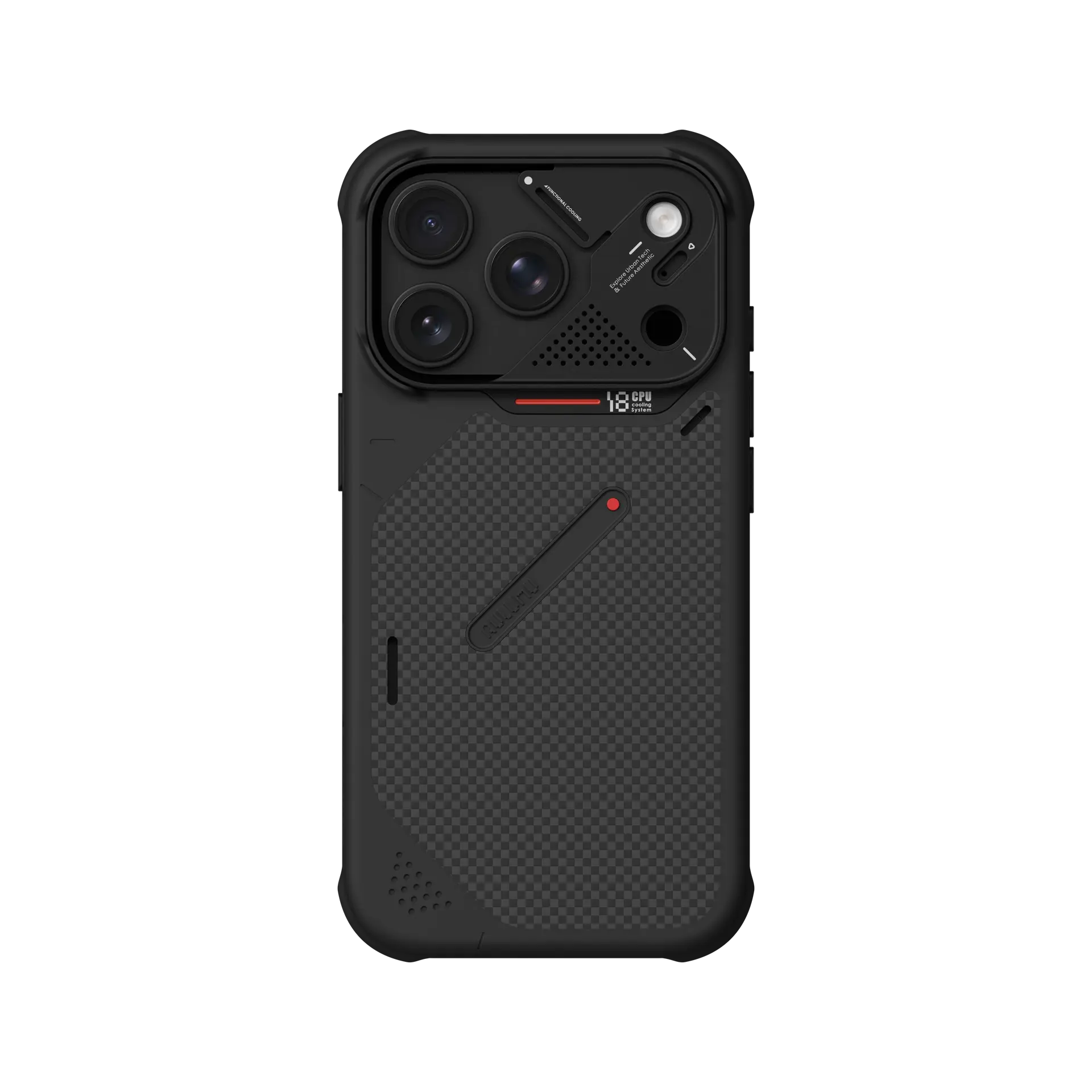 AULUMU A18 Ultra Slim Shockproof Aramid Fiber Case for iPhone 18 Pro Max / 17 Pro Max - Black