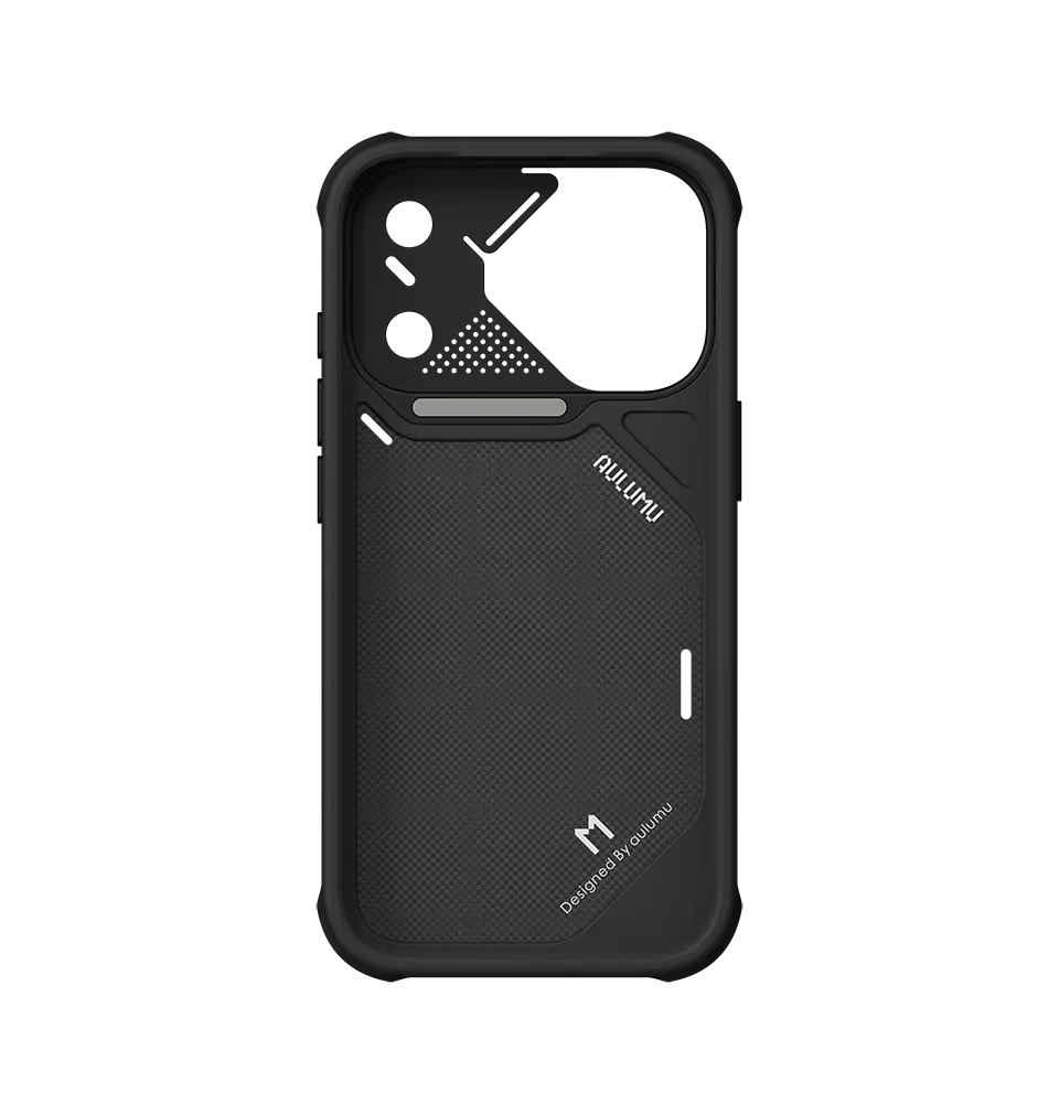 AULUMU A18 Ultra Slim Shockproof Aramid Fiber Case for iPhone 18 Pro Max / 17 Pro Max - Black