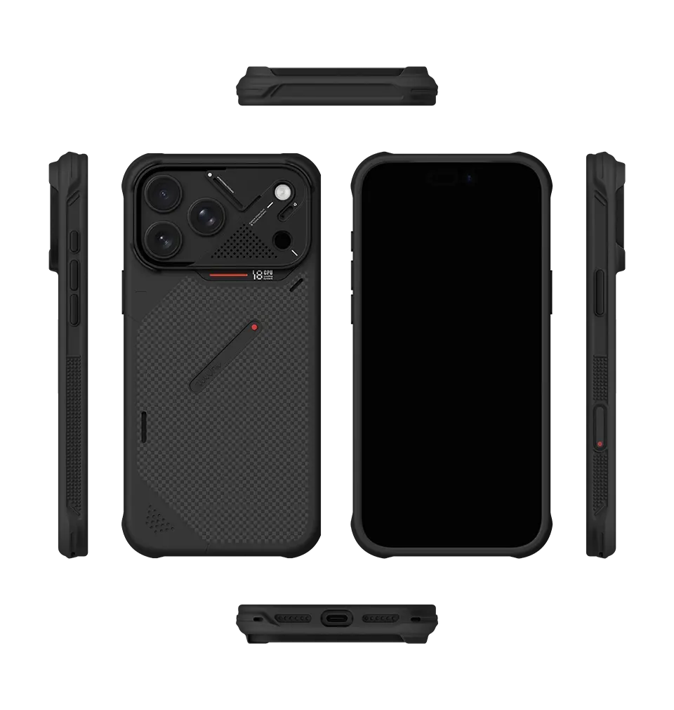 AULUMU A18 Ultra Slim Shockproof Aramid Fiber Case for iPhone 18 Pro Max / 17 Pro Max - Black