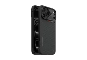 AULUMU A18 Semi Cover Aramid Fiber Case for iPhone 18 Pro Max / 17 Pro Max - Black