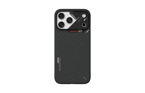 AULUMU A18 Semi Cover Aramid Fiber Case for iPhone 18 Pro Max / 17 Pro Max - Black
