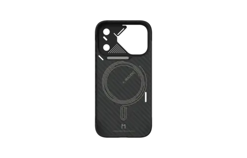 AULUMU A18 Semi Cover Aramid Fiber Case for iPhone 18 Pro Max / 17 Pro Max - Black