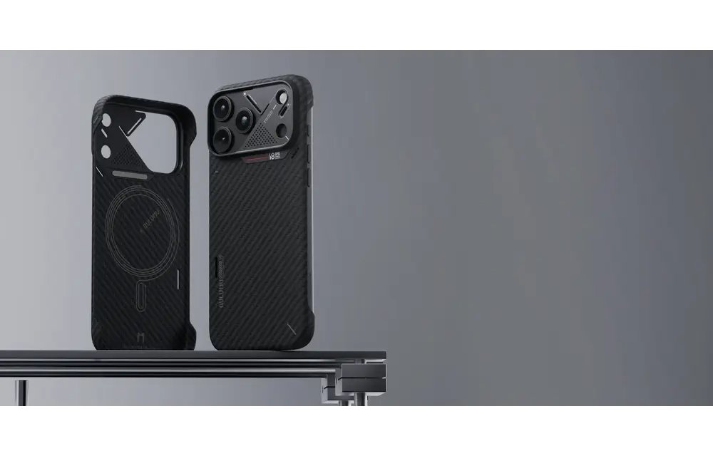 AULUMU A18 Semi Cover Aramid Fiber Case for iPhone 18 Pro Max / 17 Pro Max - Black