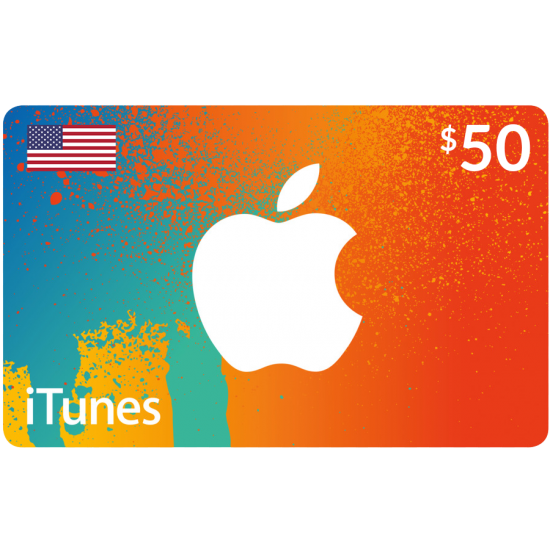 iTunes Gift Card $50 USA Store Physical card