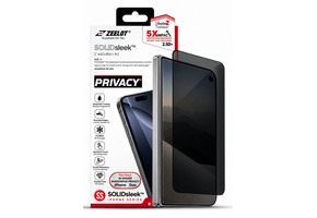 Zeelot Solidsleek 2.5D+ KK9 Supper Glass Protector 26 Degree Shadow Vue with Installation Kit for iPhone Duo - Privacy
