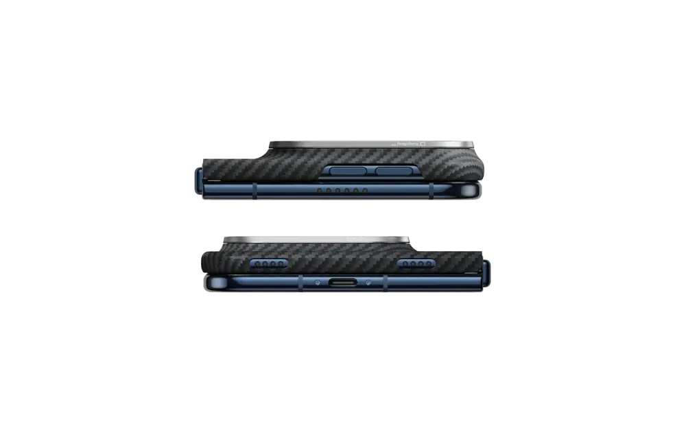 Pitaka Ultra Slim PitaTap Edge MagSafe Case for iPhone Duo - Black/Grey Twill