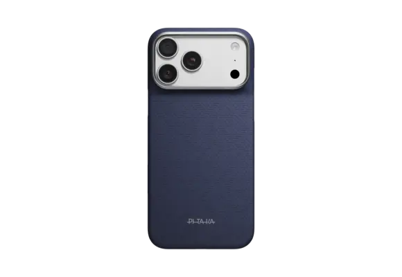 Pitaka Ultra Slim PitaTap PTK Weaving MagSafe Case for iPhone 18 Pro Max / 17 Pro Max - Sapphire Blue