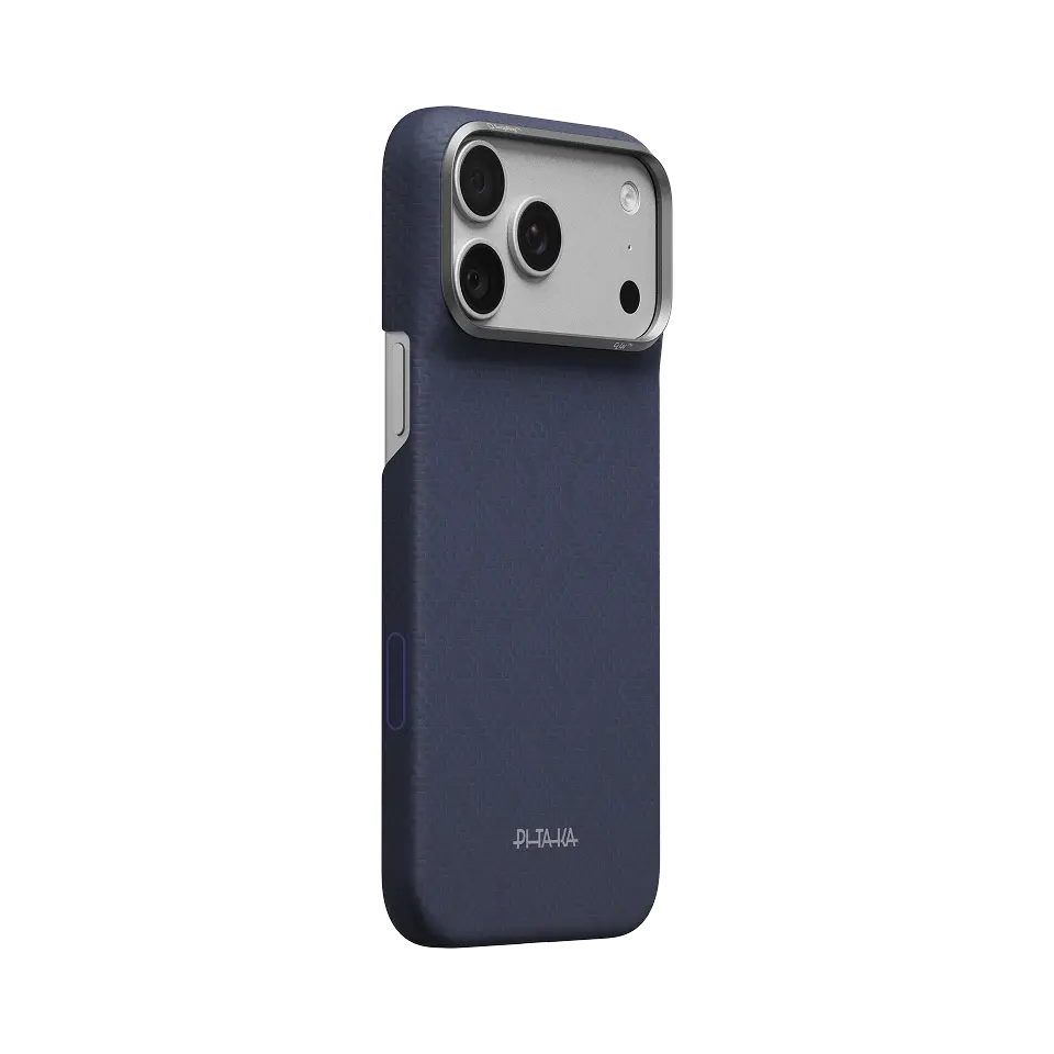 Pitaka Ultra Slim PitaTap PTK Weaving MagSafe Case for iPhone 18 Pro Max / 17 Pro Max - Sapphire Blue
