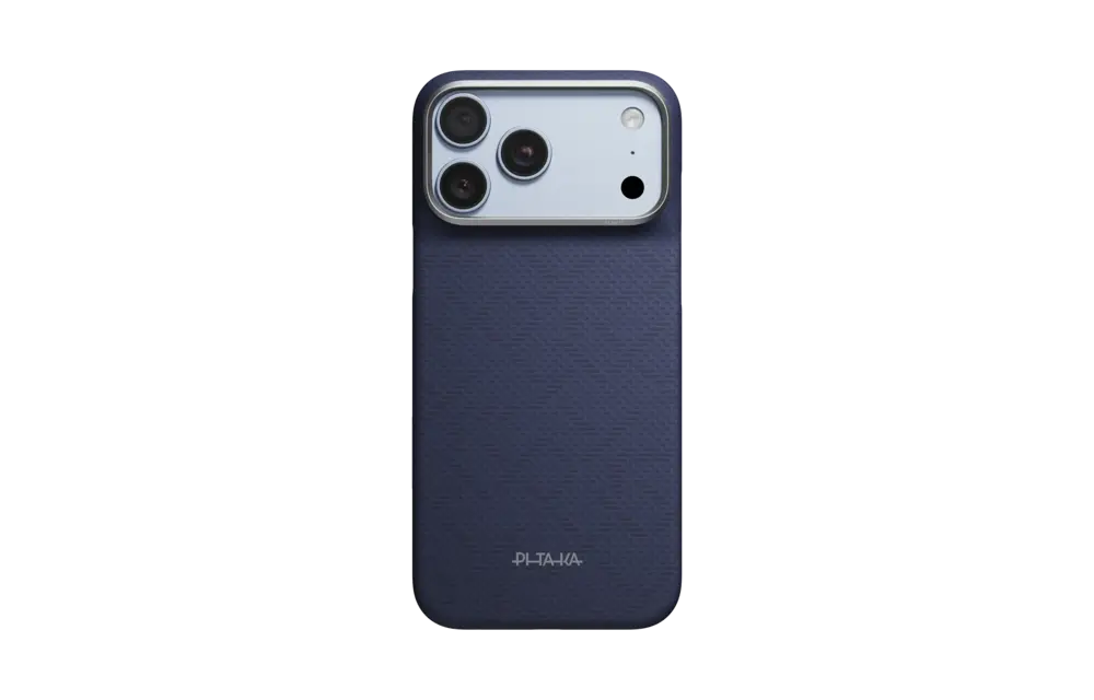 Pitaka Ultra Slim PitaTap PTK Weaving MagSafe Case for iPhone 18 Pro Max / 17 Pro Max - Sapphire Blue