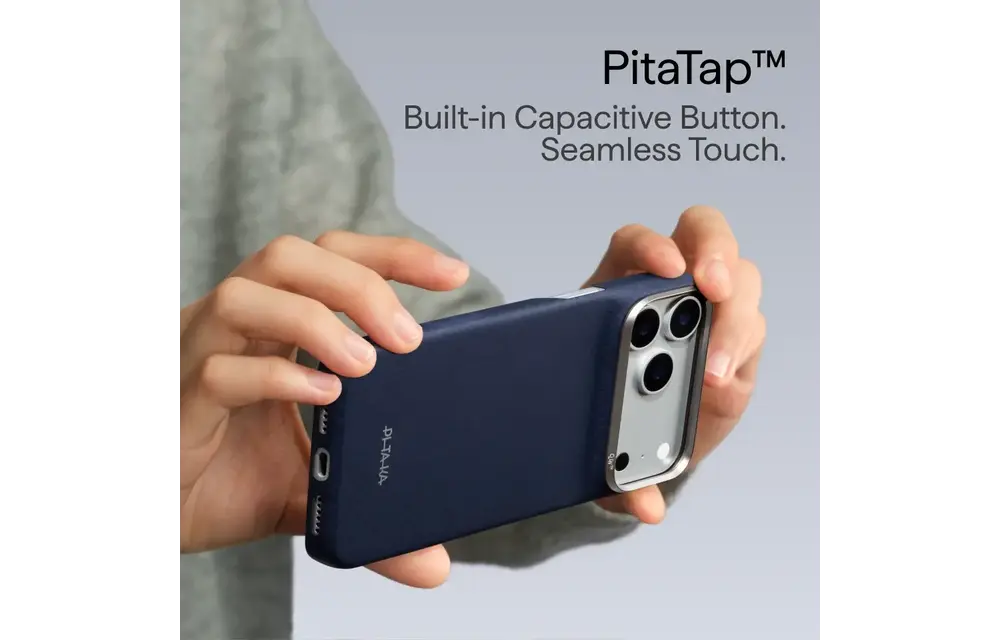 Pitaka Ultra Slim PitaTap PTK Weaving MagSafe Case for iPhone 18 Pro Max / 17 Pro Max - Sapphire Blue
