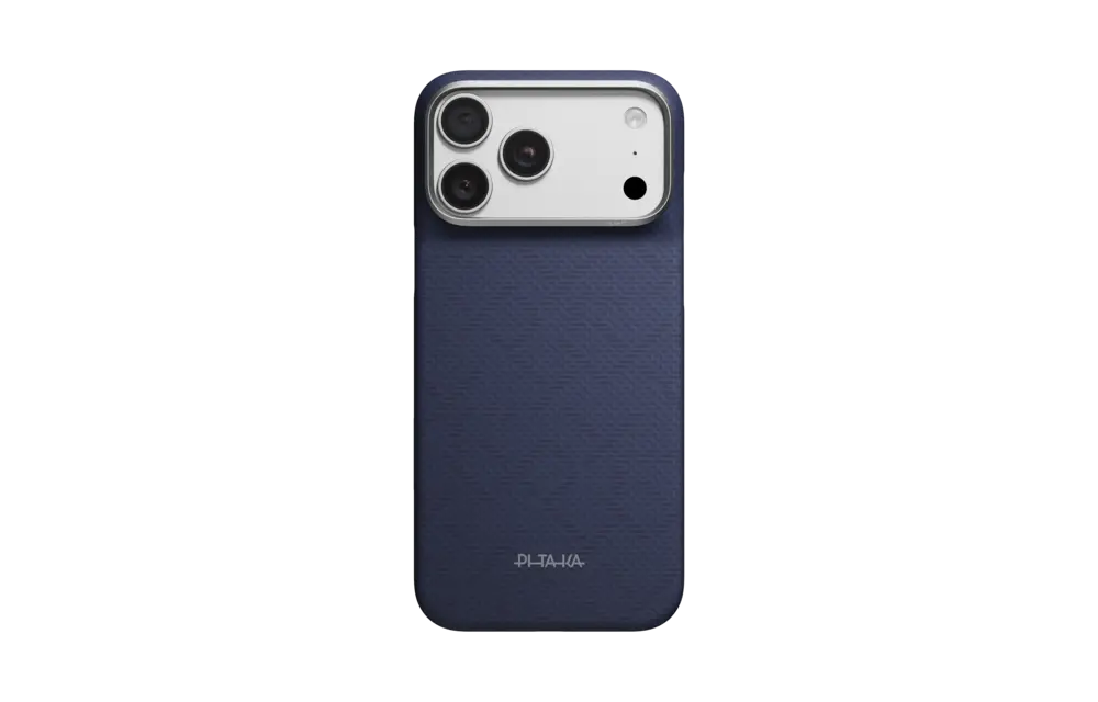 Pitaka Ultra Slim PitaTap PTK Weaving MagSafe Case for iPhone 18 Pro / 17 Pro - Sapphire Blue