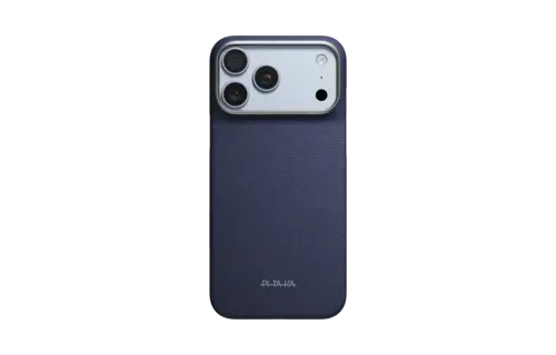 Pitaka Ultra Slim PitaTap PTK Weaving MagSafe Case for iPhone 18 Pro / 17 Pro - Sapphire Blue