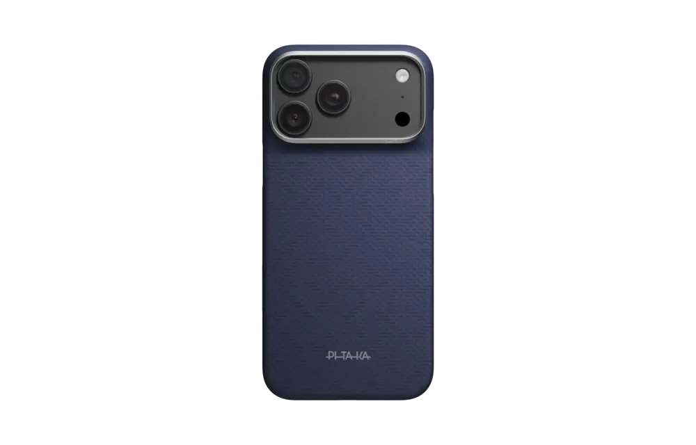 Pitaka Ultra Slim PitaTap PTK Weaving MagSafe Case for iPhone 18 Pro / 17 Pro - Sapphire Blue