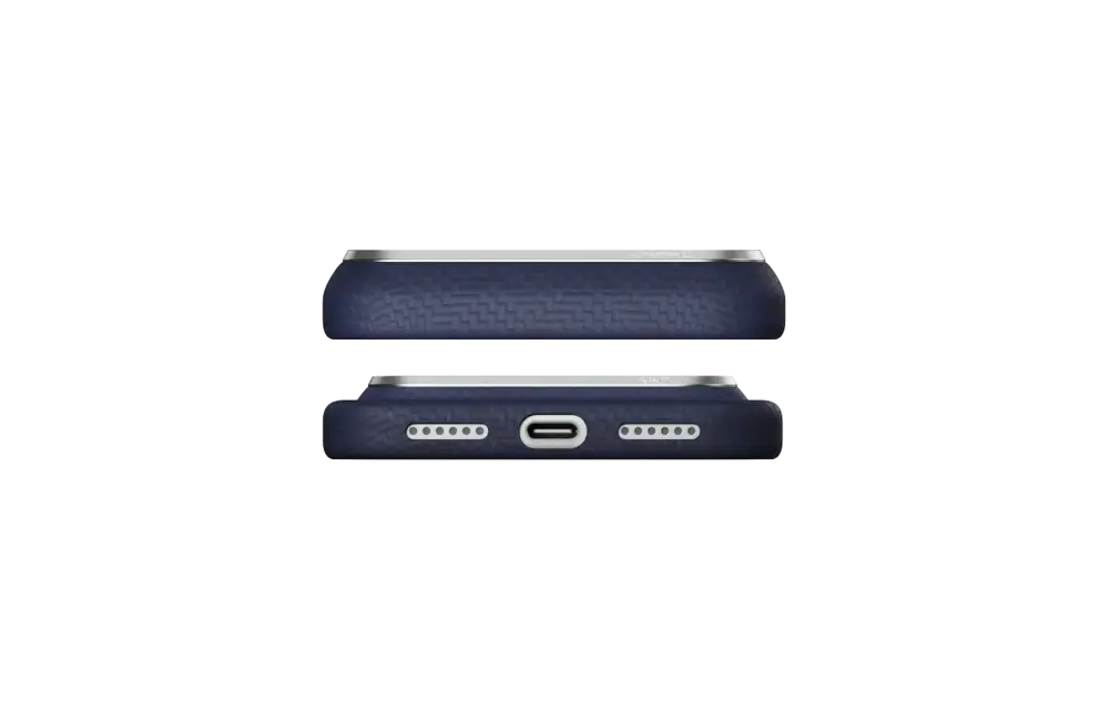 Pitaka Ultra Slim PitaTap PTK Weaving MagSafe Case for iPhone 18 Pro / 17 Pro - Sapphire Blue