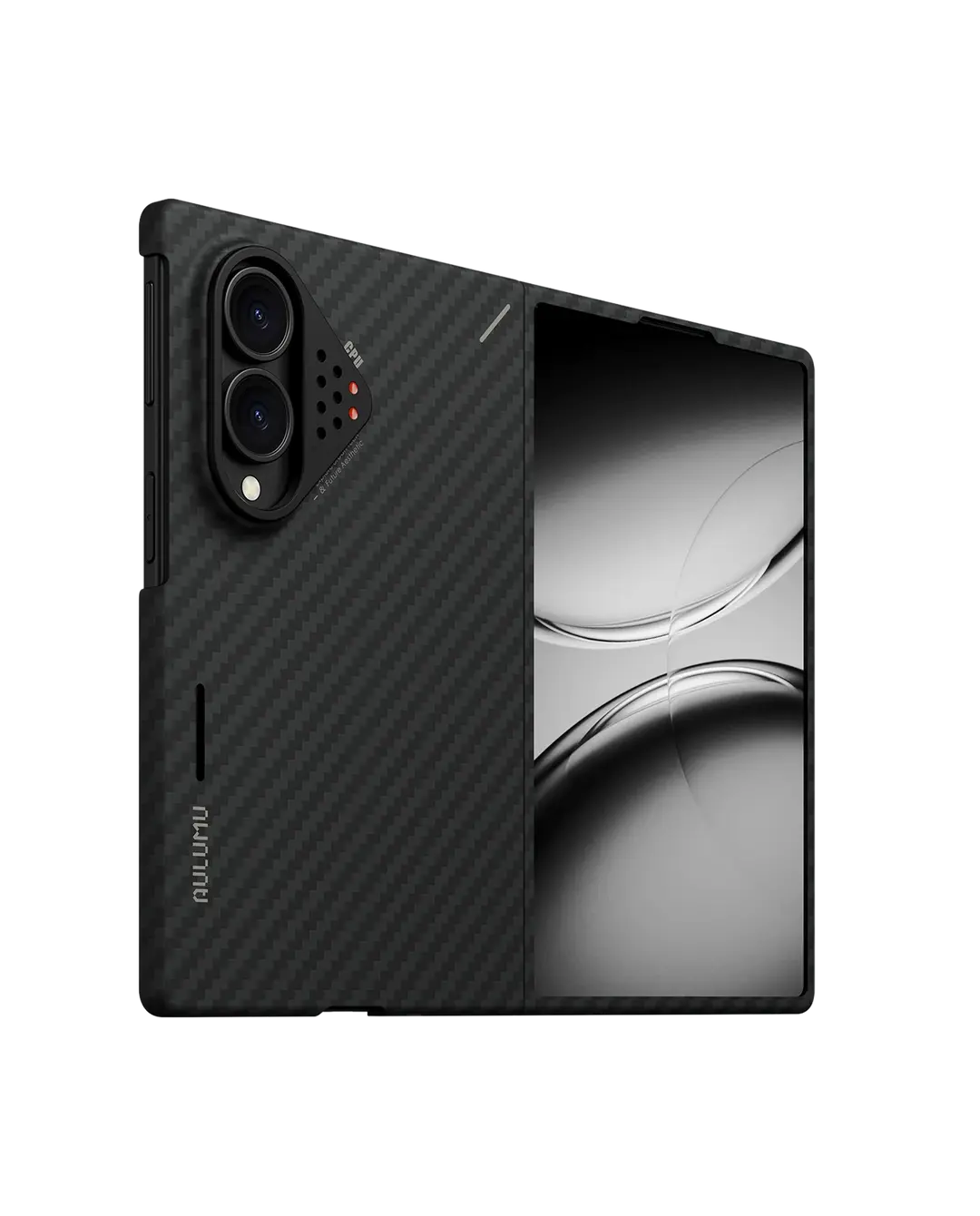 AULUMU Ultra Slim Aramid Fiber MagSafe Case for Samsung Galaxy Fold 8 - Black