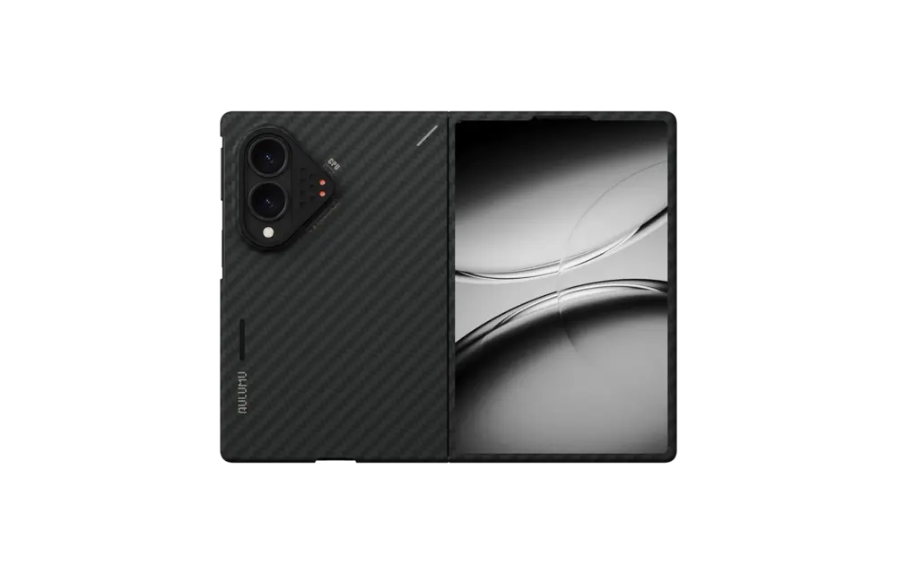 AULUMU Ultra Slim Aramid Fiber MagSafe Case for Samsung Galaxy Fold 8 - Black