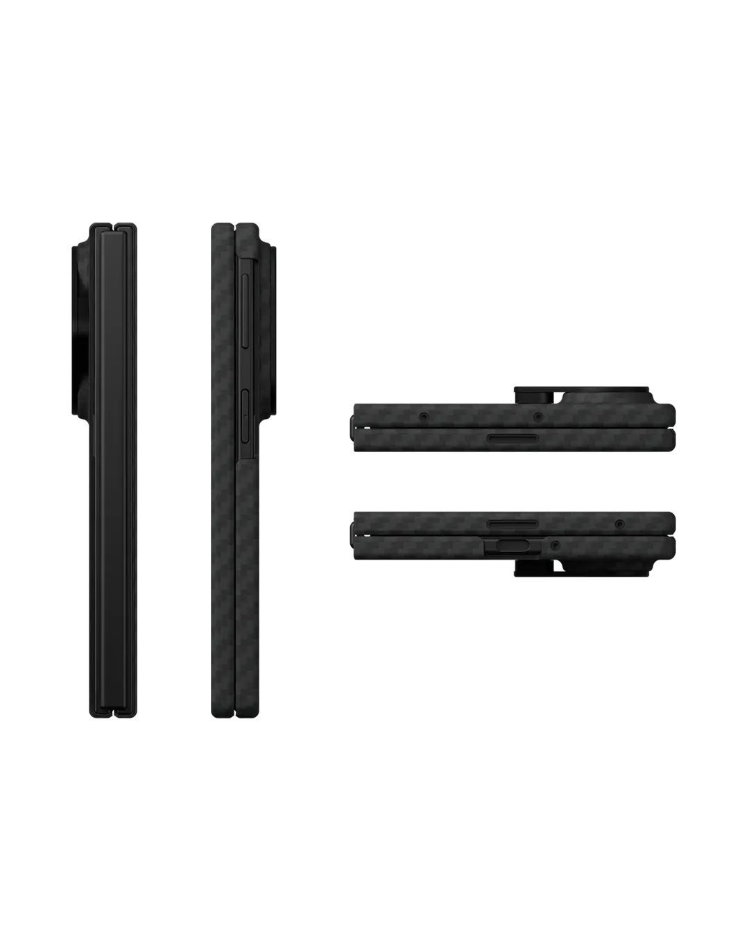 AULUMU Ultra Slim Aramid Fiber MagSafe Case for Samsung Galaxy Fold 8 - Black