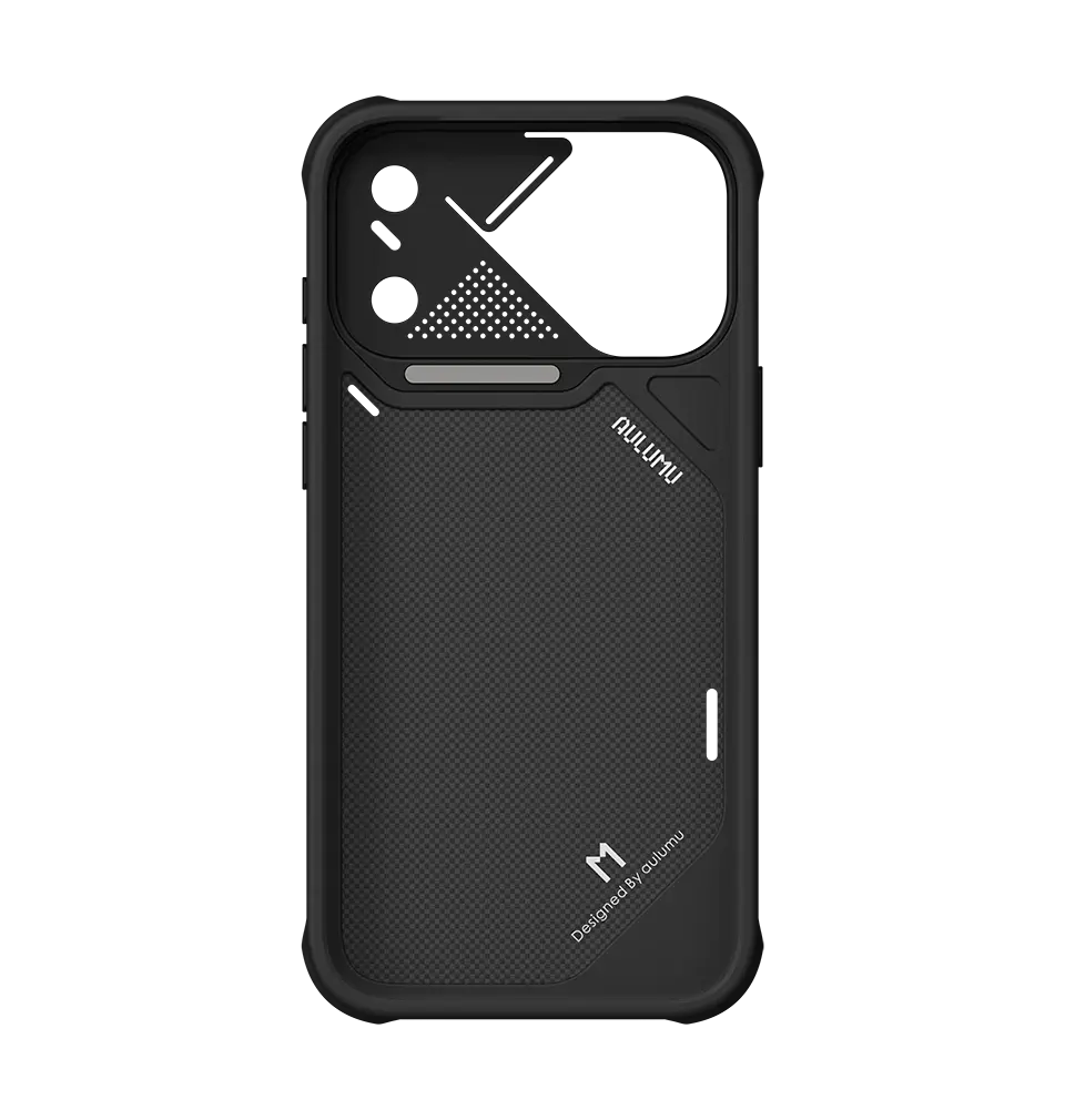 AULUMU A18 Armor ShockProof Aramid Fiber MagSafe Case for iPhone 18 Pro Max / 17 Pro Max - Black