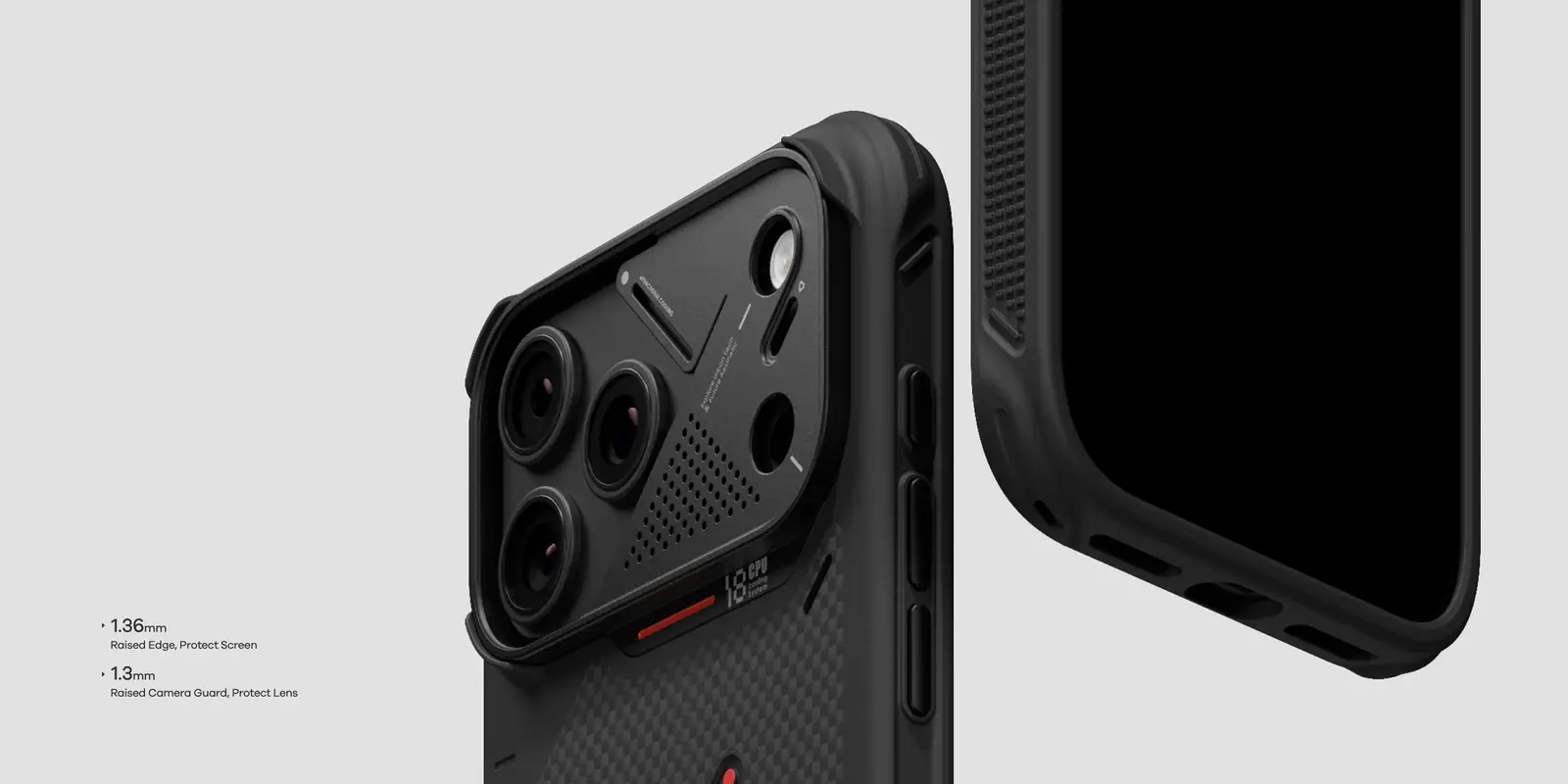 AULUMU A18 Armor ShockProof Aramid Fiber MagSafe Case for iPhone 18 Pro Max / 17 Pro Max - Black