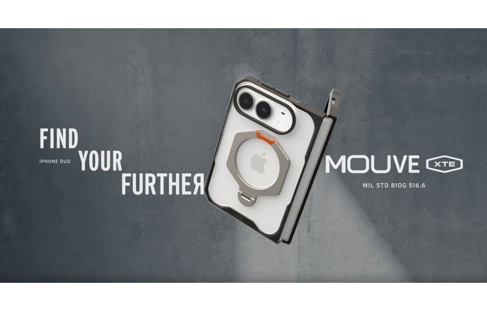 UAG Mouve XTE Protection Kickstand MagSafe Case for Apple iPhone Duo - Ash