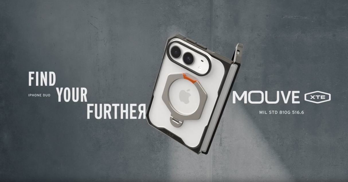 UAG Mouve XTE Protection Kickstand MagSafe Case for Apple iPhone Duo - Ash