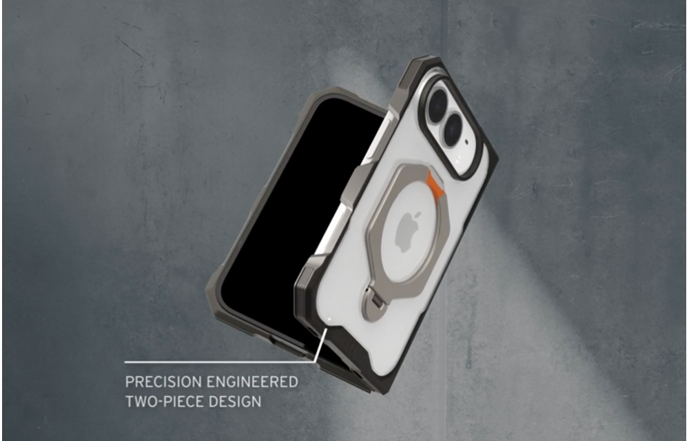 UAG Mouve XTE Protection Kickstand MagSafe Case for Apple iPhone Duo - Ash
