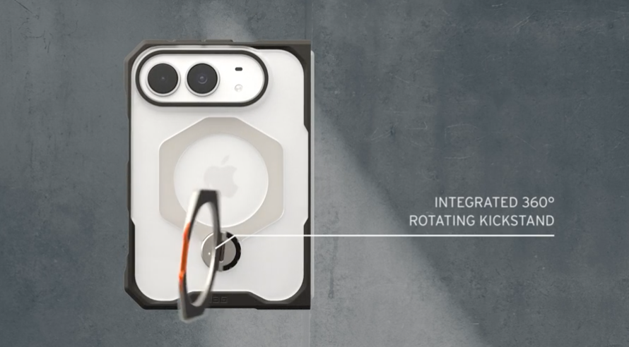 UAG Mouve XTE Protection Kickstand MagSafe Case for Apple iPhone Duo - Ash
