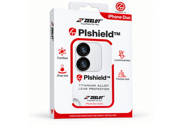 Zeelot Pishield Sturdy Titanium Alloy Lens Protector for iPhone Duo - Black