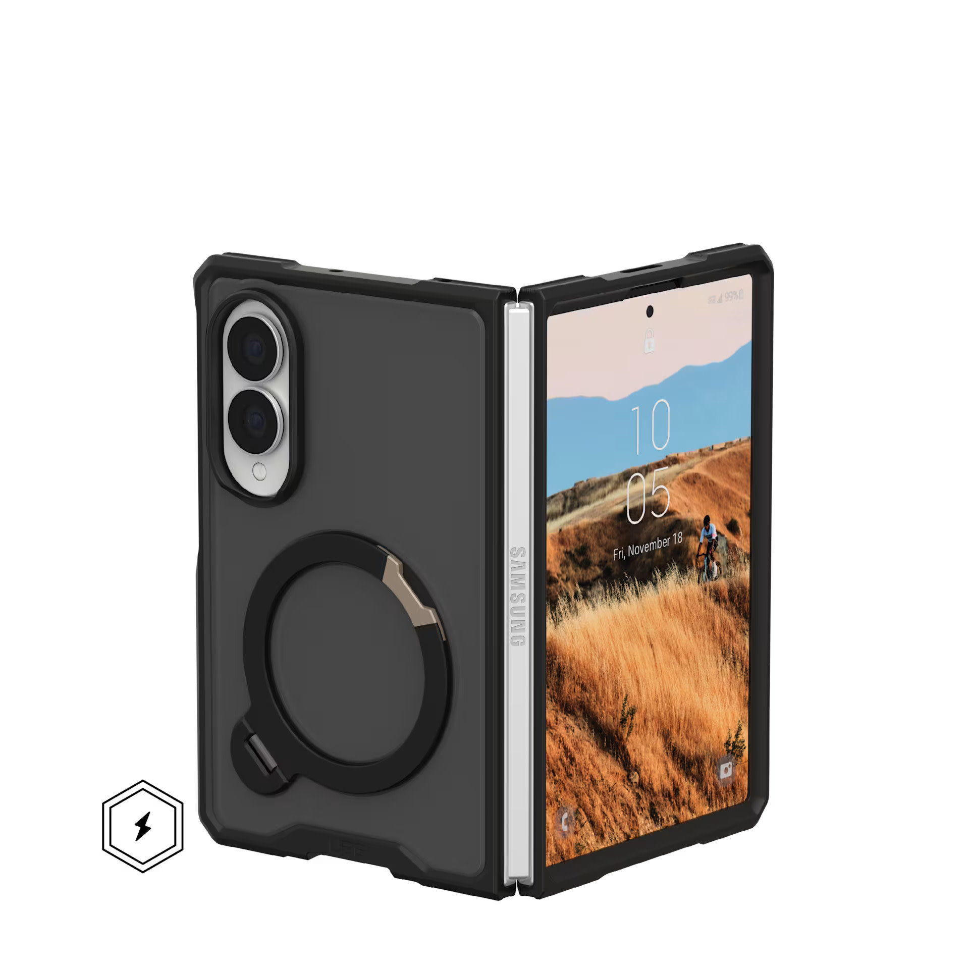 UAG Mouve XTE Protection Kickstand MagSafe Case for Samsung Z Fold8  - Ash