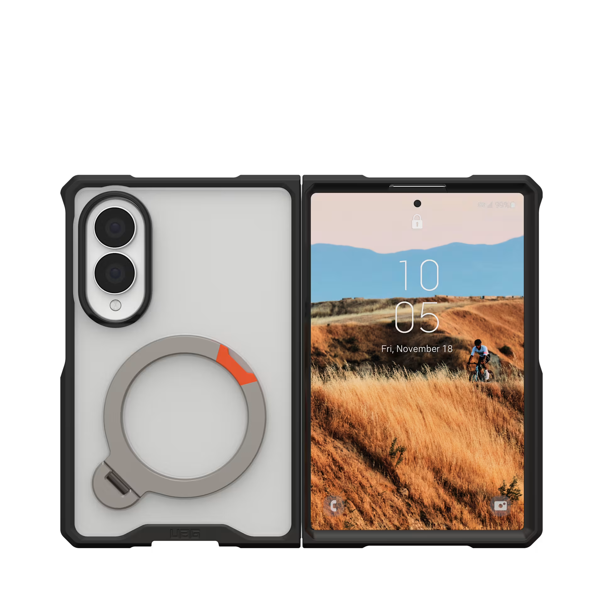 UAG Mouve XTE Protection Kickstand MagSafe Case for Samsung Z Fold8  - Ice