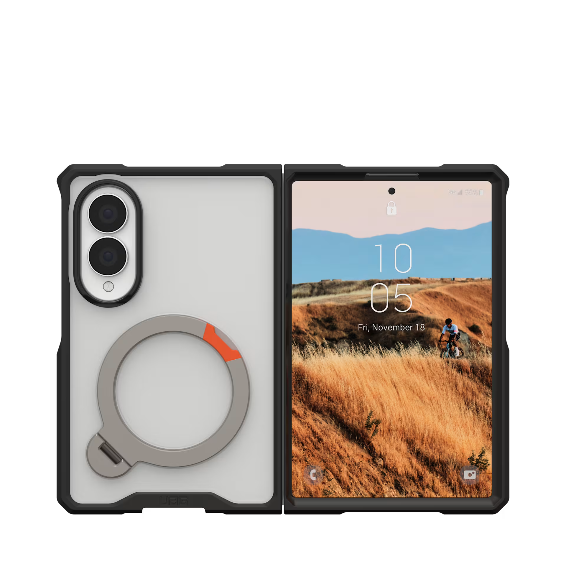 UAG Mouve XTE Protection Kickstand MagSafe Case for Samsung Z Fold8  - Ice