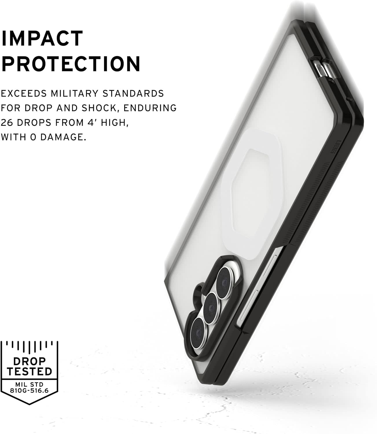 UAG Mouve Protection Kickstand MagSafe Case for Samsung Z Fold8 Ultra - Ice