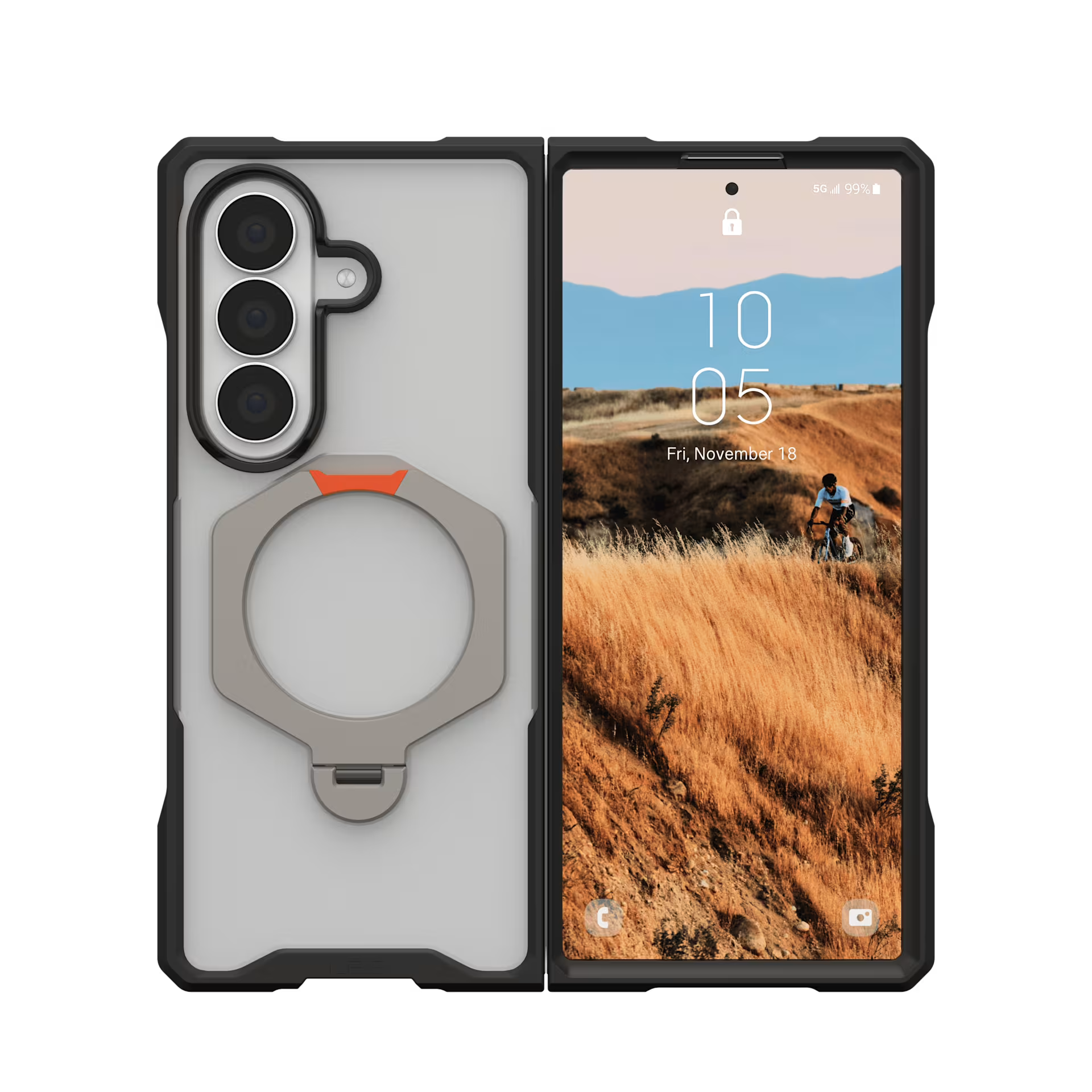 UAG Mouve XTE Protection Kickstand MagSafe Case for Samsung Z Fold8 Ultra - Ice