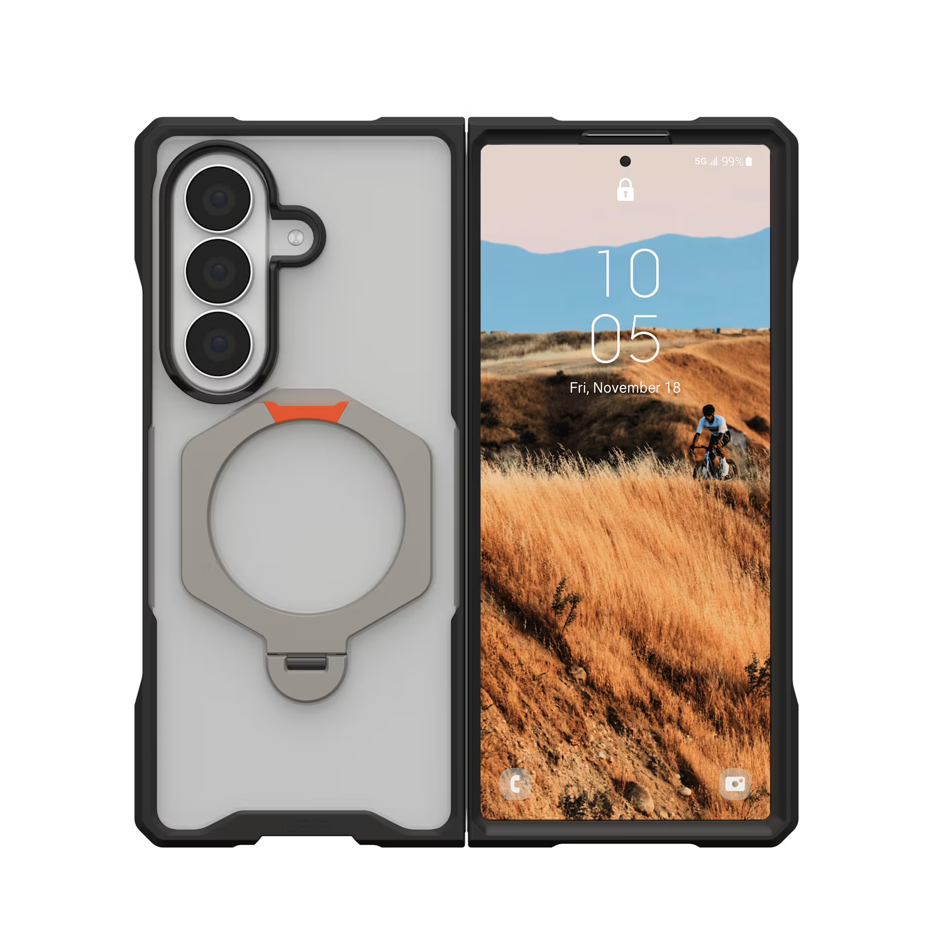 UAG Mouve XTE Protection Kickstand MagSafe Case for Samsung Z Fold8 Ultra - Ice