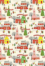 Cavallini Papers Cavallini Papers Christmas Village Wrap