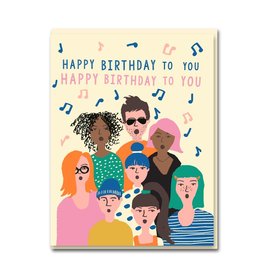 Paper E Clips Paper E Clips Choir Birthday Card